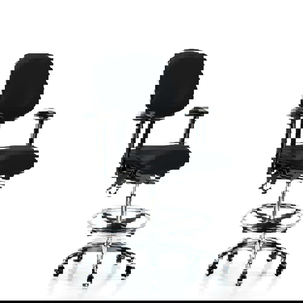 Task Chair: ESD Vinyl, Black